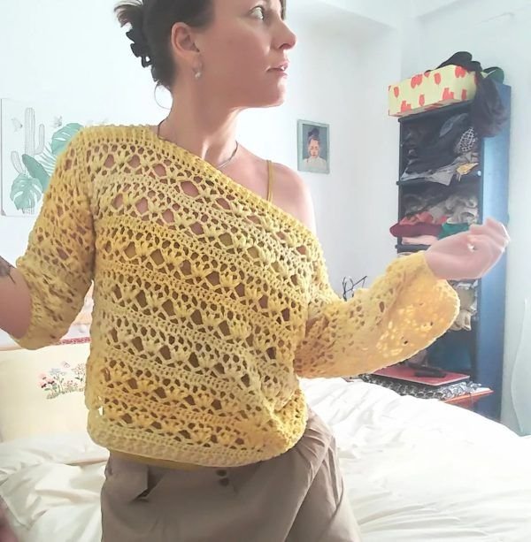 patrón crochet, jersey crochet, chaleco crochet, top crochet, oh mami crochet