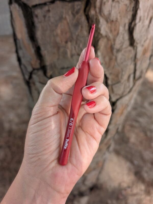 Agujas de crochet Tulip Red Edition. En diferentes números