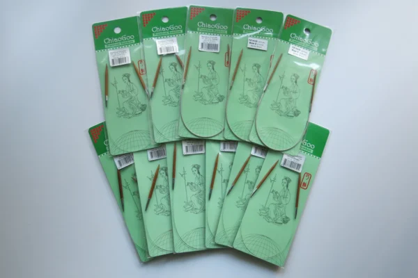 Agujas ChiaGoo de bambú fijas