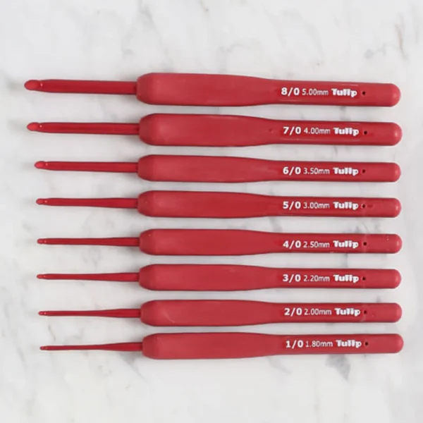 Agujas de crochet Tulip Red Edition. En diferentes números - Imagen 6