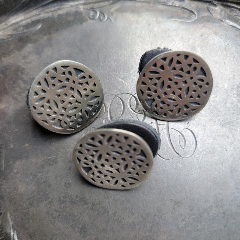 Botones Magreb - Satén - Juego de 3