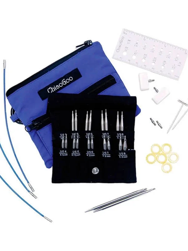 Set de Agujas Circulares Intercambiables Mini Twist Shorties 3.5 mm hasta 5 mm - ChiaoGoo